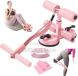 Portable Suction Sit-Up Bar, an at-Home Core Exercise Tool