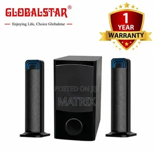 GlobalStar Subwoofer Home Audio System GS-002 2.1CH BT/USB/SD/FM