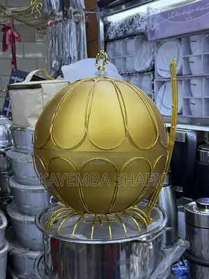 Luxury 8L Egg Shaped Gold Chafing Dish Buffet Food Warmer Set