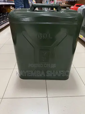 Heavy Duty 60L Metal Fuel Jerry Can - Steel Storage Canister