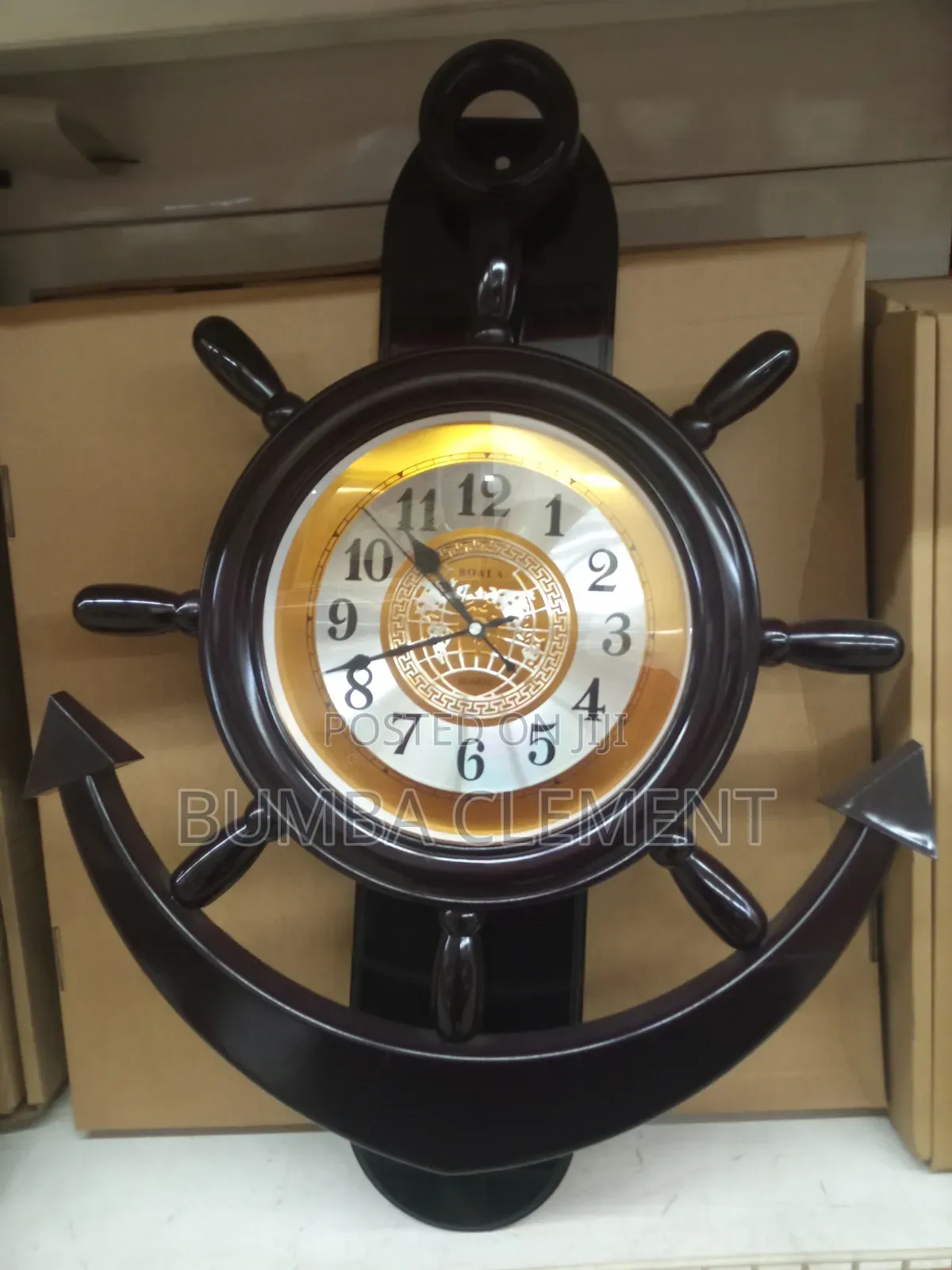 Pendulum Brown/ Black Bigger Wall Clock