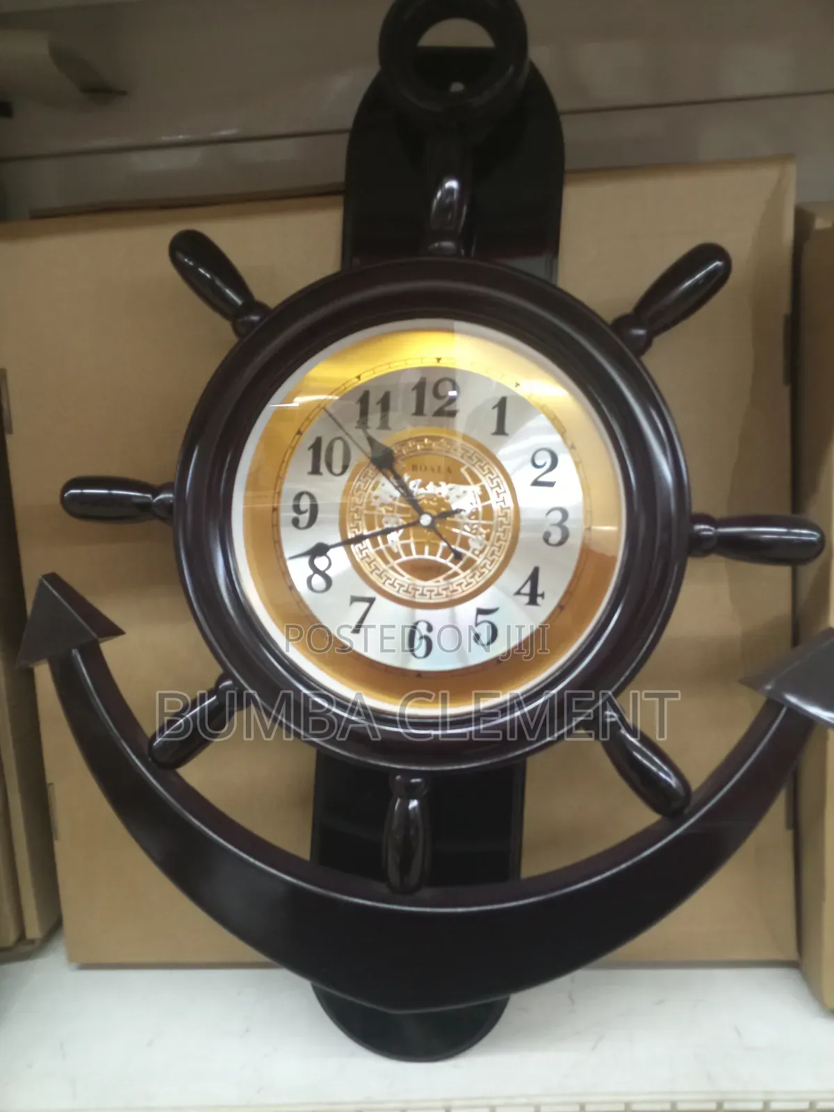 Pendulum Brown/ Black Bigger Wall Clock