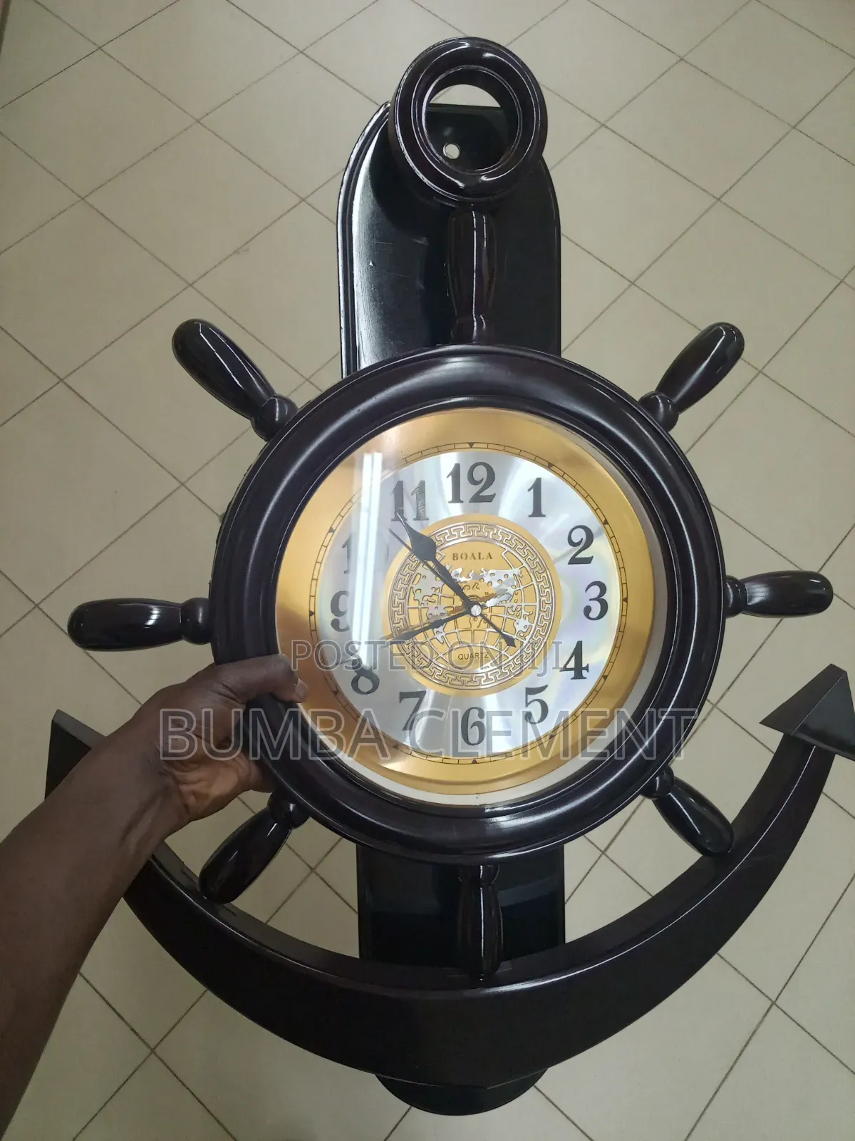 Pendulum Brown/ Black Bigger Wall Clock