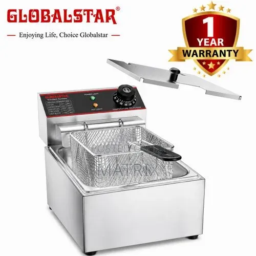Globalstar 6L Electric Deep Fryer GS-81A- 2500W, Adjustable Temp,