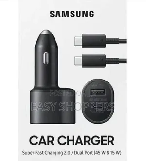 Original Samsung Super Fast Dual Car Charger 45w+15w