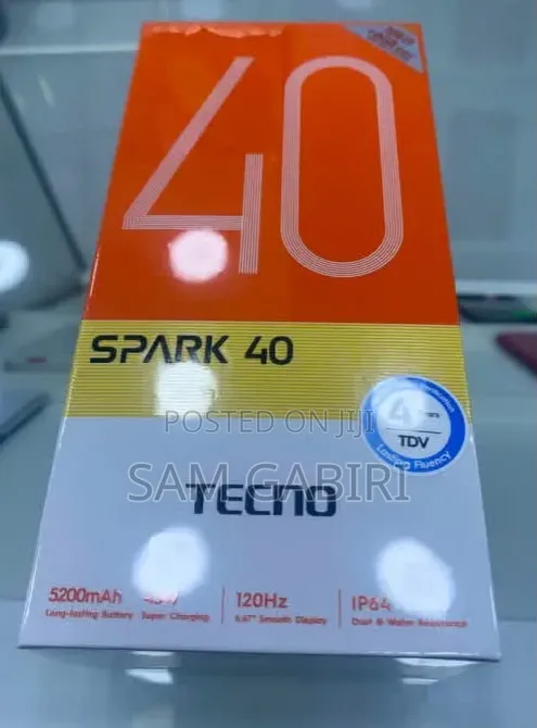 New Tecno Spark 40 128 GB Gray