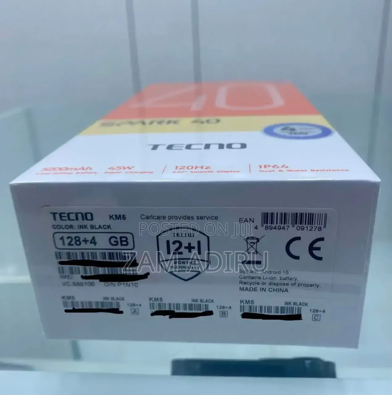 New Tecno Spark 40 128 GB Gray