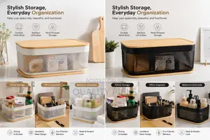 Stackable Mesh Storage Containers