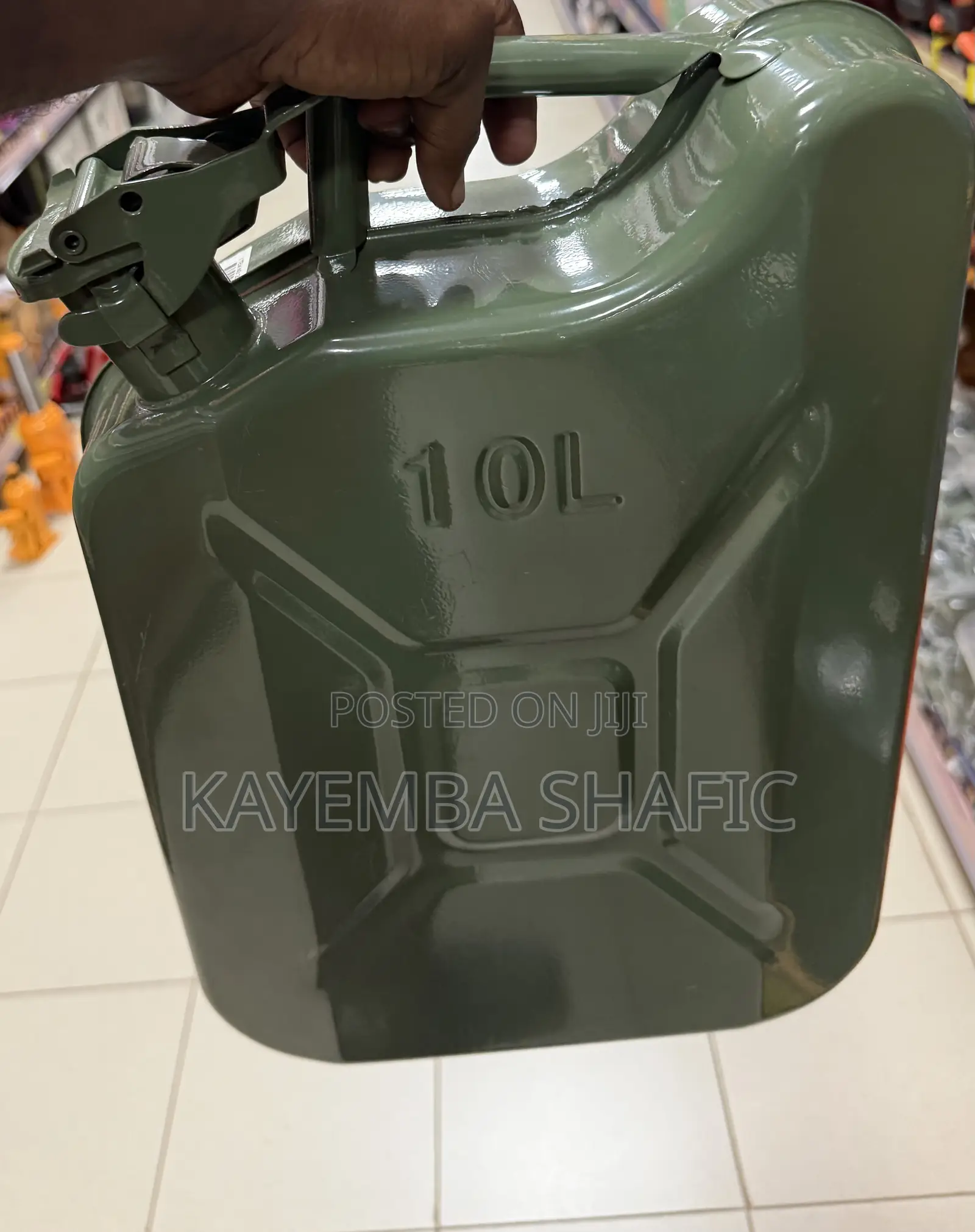 10L Metal Fuel Jerry Can - Heavy Duty Storage Tank for Petrol