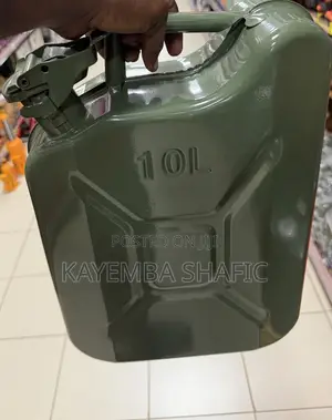 10L Metal Fuel Jerry Can - Heavy Duty Storage Tank for Petrol