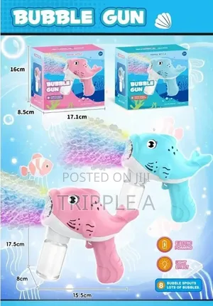 Dolphin- Themed Kids Bubble Gun