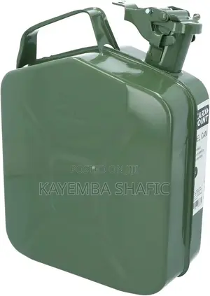 5-Liter Metal Steel Jerrycan for Storing and Transporting Fuel