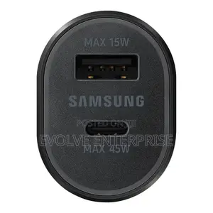 Samsung Original Fast Dual Car Charger (45W+15W) | USB-C USB-A Ports