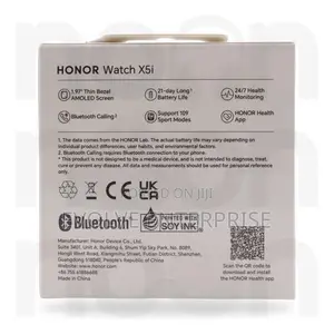 Honor Watch X5i Smartwatch, 1.97" Thin Bezel AMOLED Display
