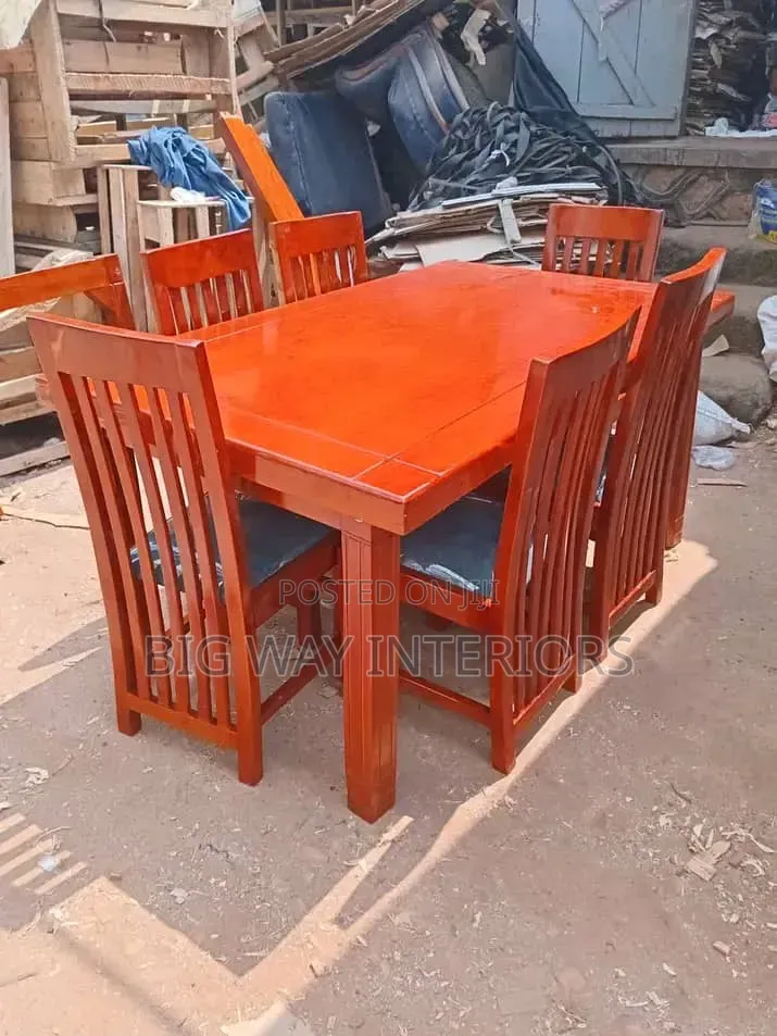 Rectangular 6 Seater Dinning Table Set