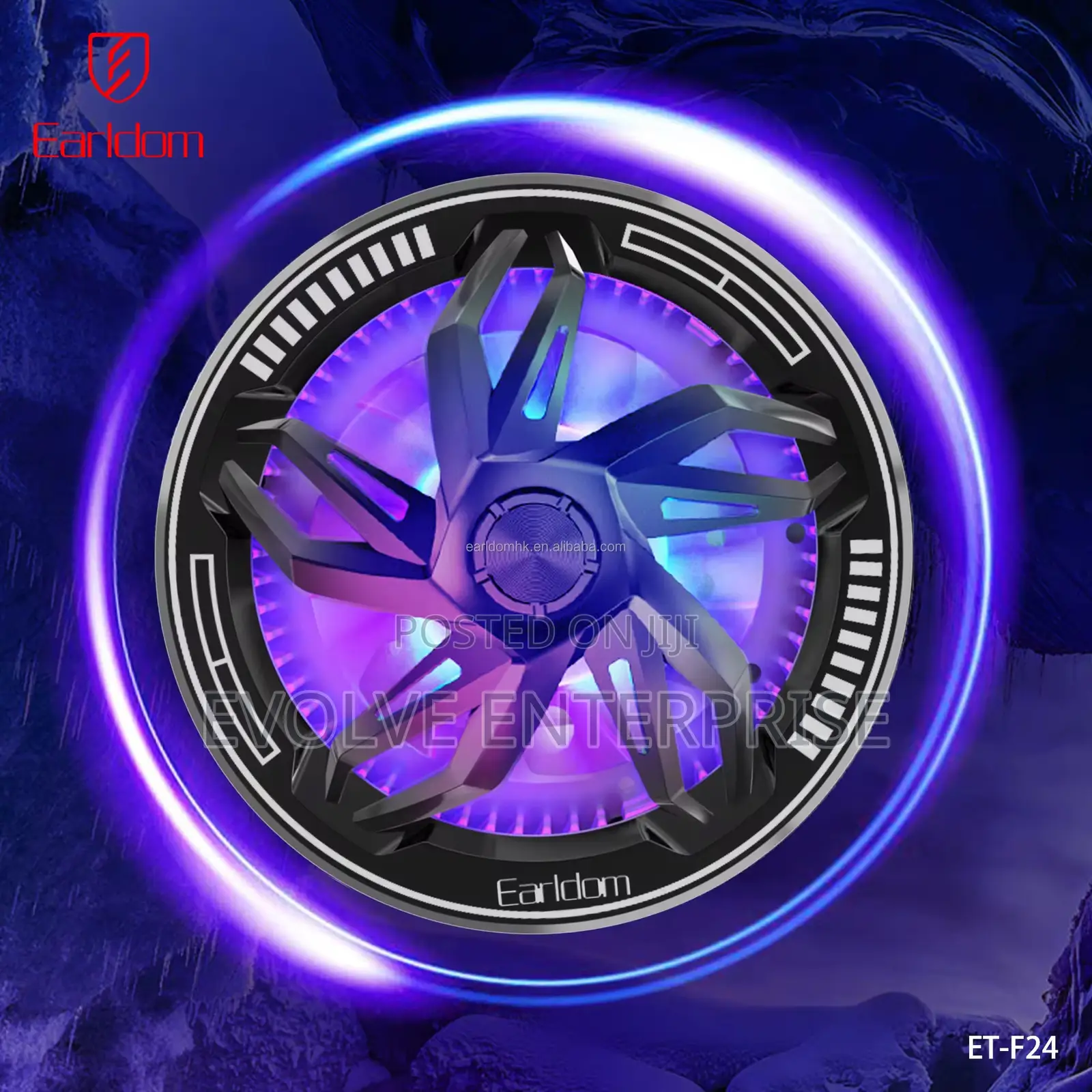 Earldom ET-F24 Magnetic Phone Cooler – Turbo Ice Ring Gaming Fan