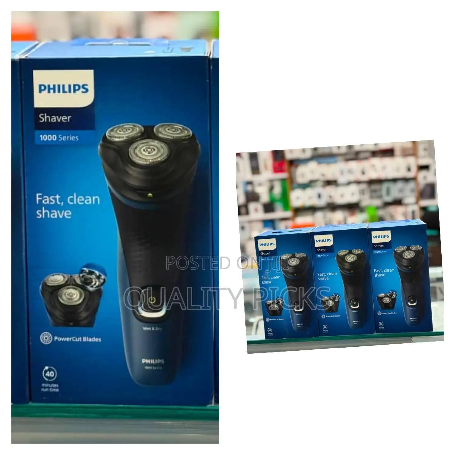 Philips Shaver 1000 Series Wet Dry Electric Shaver