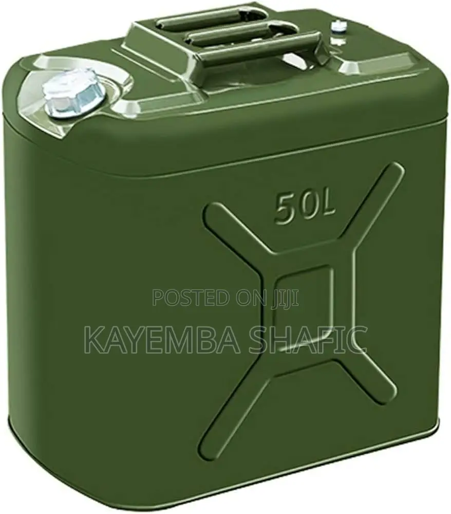 50L Heavy Duty Metal Jerry Can - Military Grade Fuel Canister