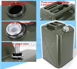 30L Heavy Duty Metal Fuel Jerry Can - Premium Steel Fuel Tank