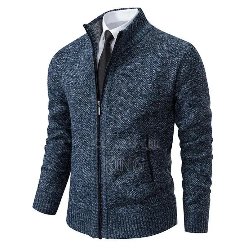 Disimlarl Wool Keeps Warm Zipper Cardigan. Office Sweater