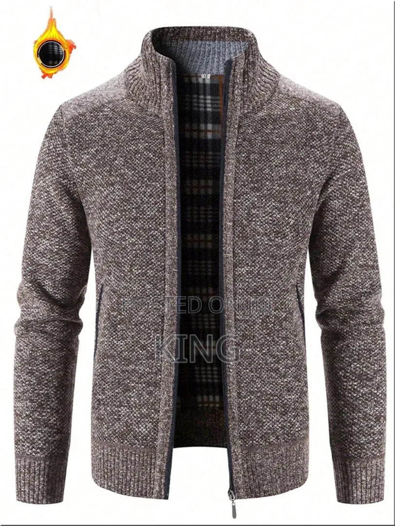 Disimlarl Wool Keeps Warm Zipper Cardigan. Office Sweater