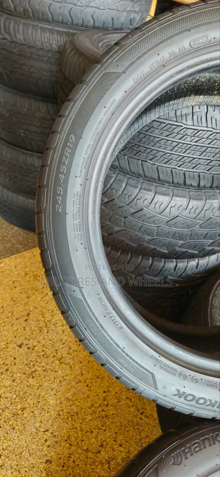 245 45 R19 Hancock Tires the Brand Is Not Common but 1 of E Strongest