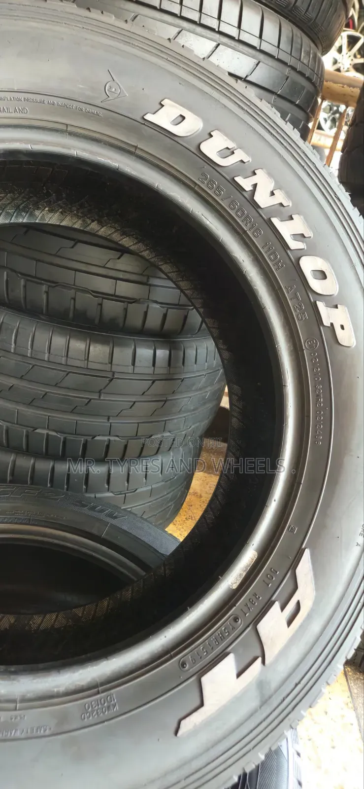 265 60 R18 Dunlop the More U Use It the Stronger It Becomes