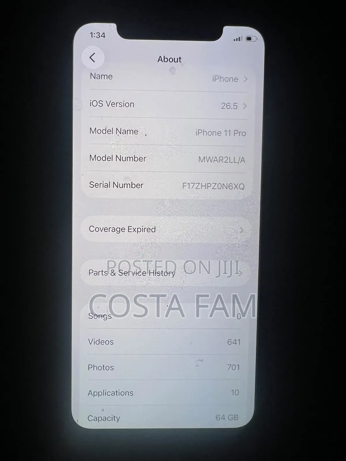 Apple iPhone 11 Pro 64 GB Silver