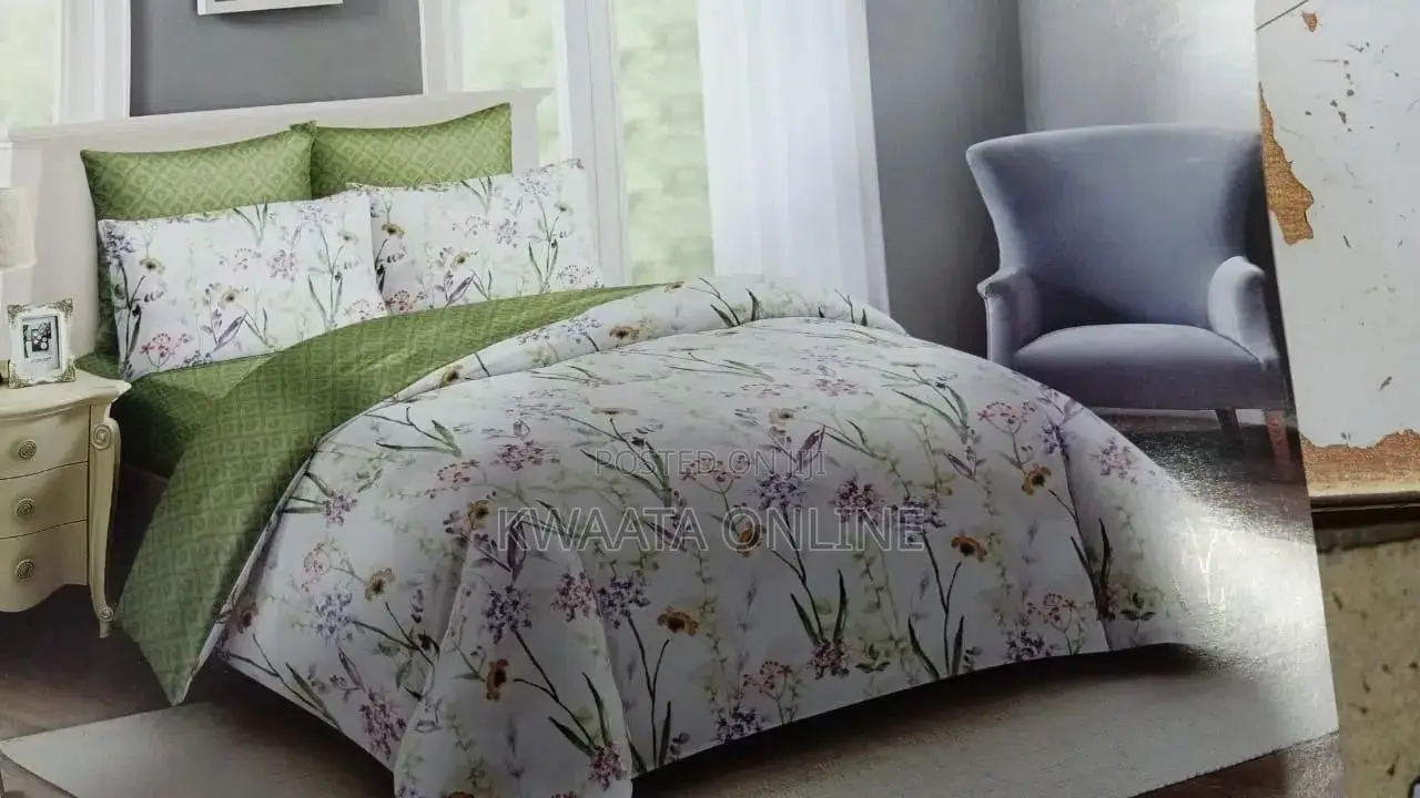 4Pc Duvets, Quilt Cover Set-(1 Duvet, 1 Sheet 2 Pillow Covers)
