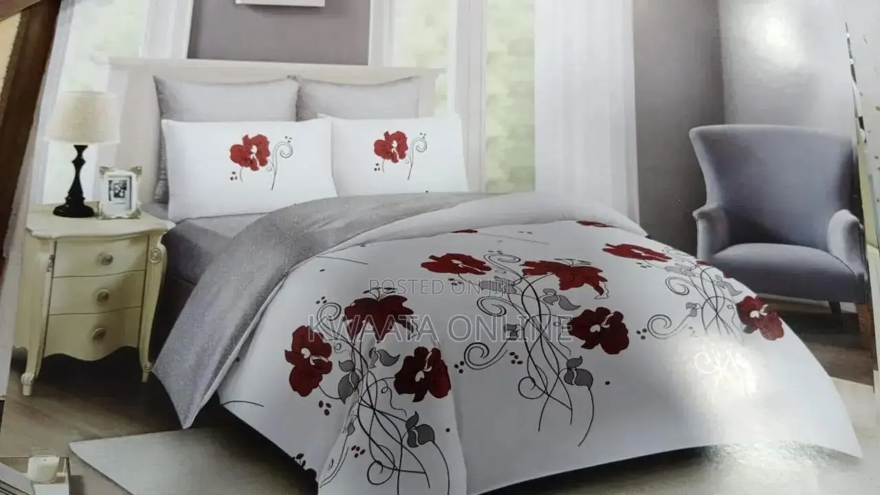 4Pc Duvets, Quilt Cover Set-(1 Duvet, 1 Sheet 2 Pillow Covers)