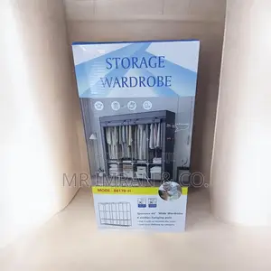 4 Column Collapsible Cloth Storage Wardrobe