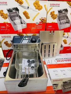 Globalstar GS-81A 6L Commercial Electric Deep Fryer - Stainless Steel