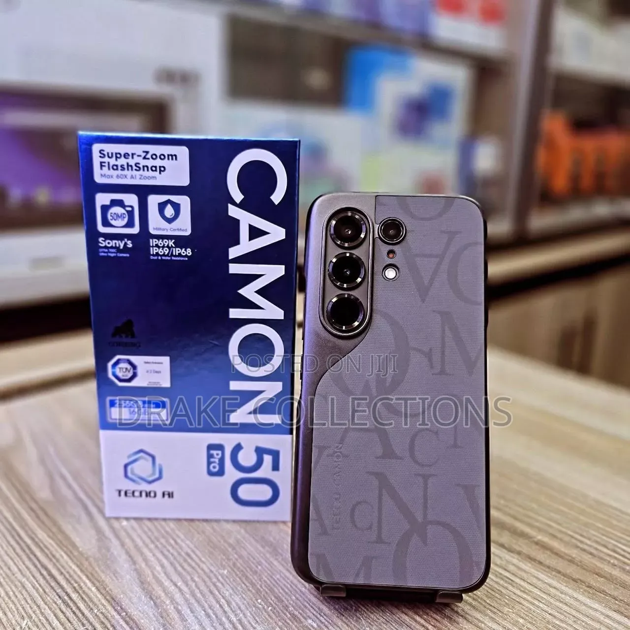 New Tecno Camon 50 Pro 256 GB Black