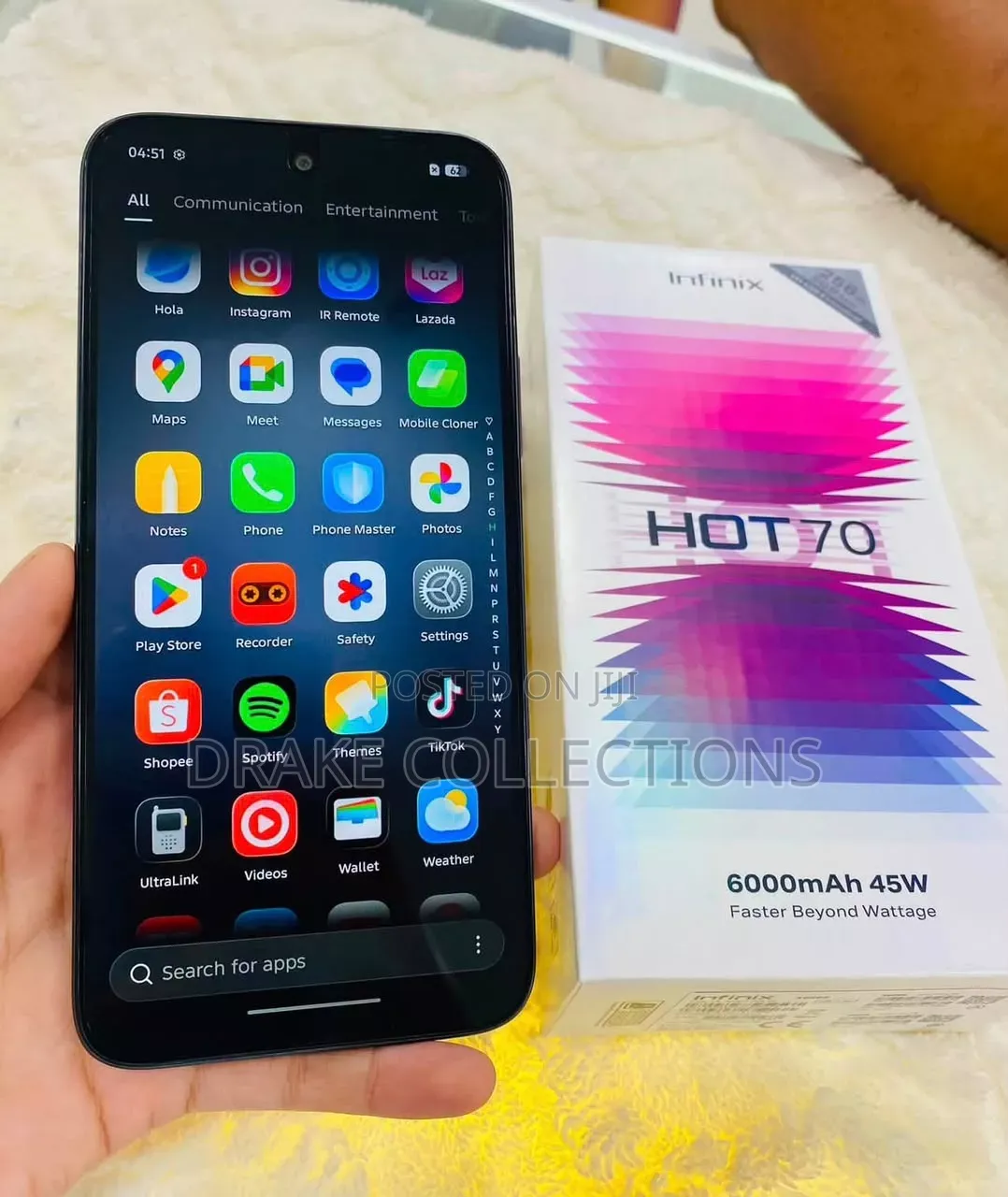 New Infinix Hot 70 256 GB Blue