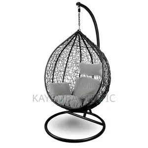 Premium Single Seater Hanging Egg Swing Chair With Stand Cushions