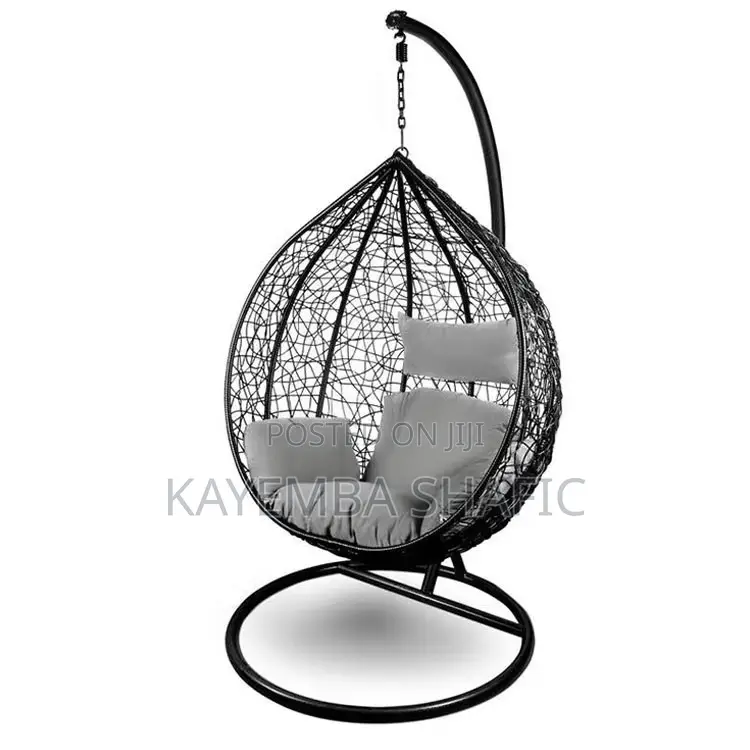 Premium Single Seater Hanging Egg Swing Chair With Stand Cushions