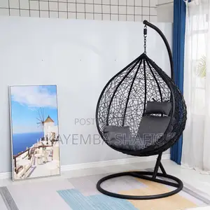 Premium Single Seater Hanging Egg Swing Chair With Stand Cushions