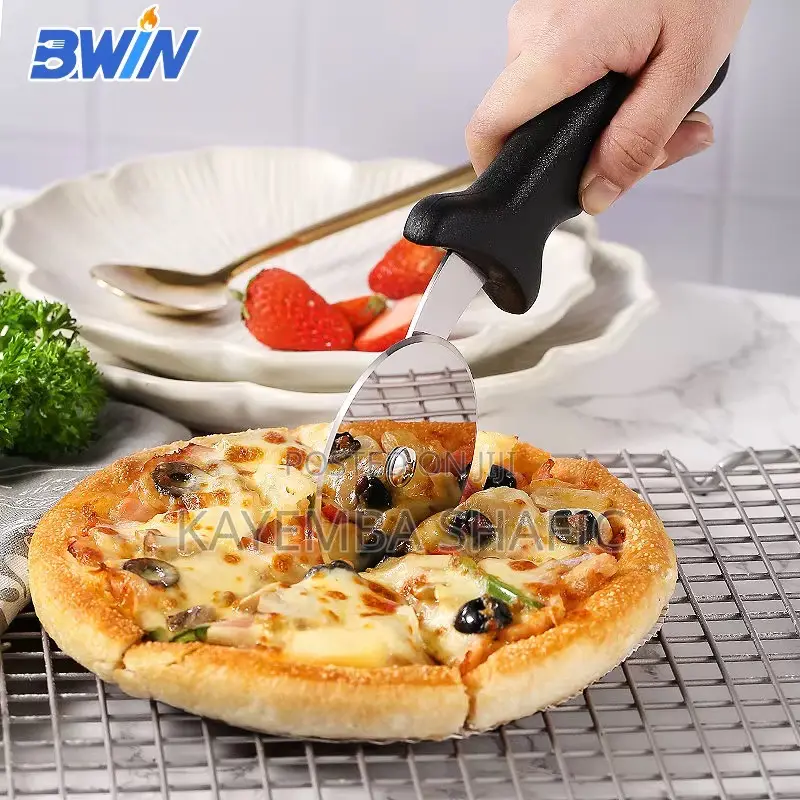 Stainless Steel Rolling Pizza Cutter Wheel Slicer With Comfort Grip
