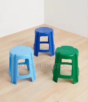 Round Blue Plastic Stools Round Plastic Stools