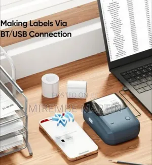 B1 2 Inch Thermal Label Maker With 1 Roll Free Tape Auto