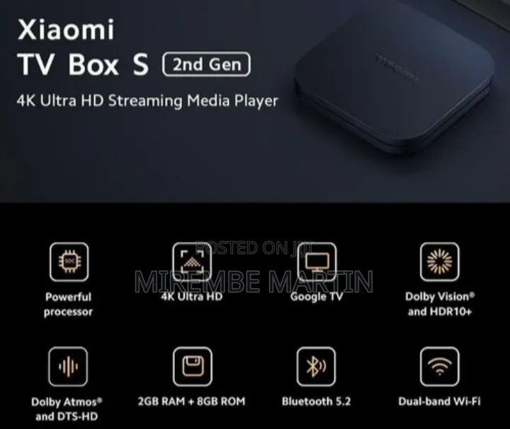 Xiaomi Mi Box S (2nd Gen) 2gb/8gb Google TV 5g Wifi Hdr10+ 