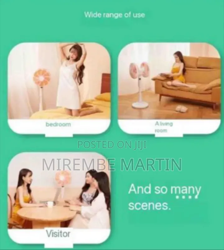 360° Double-Headed Rotating Fan Household Air Circulation Fan .