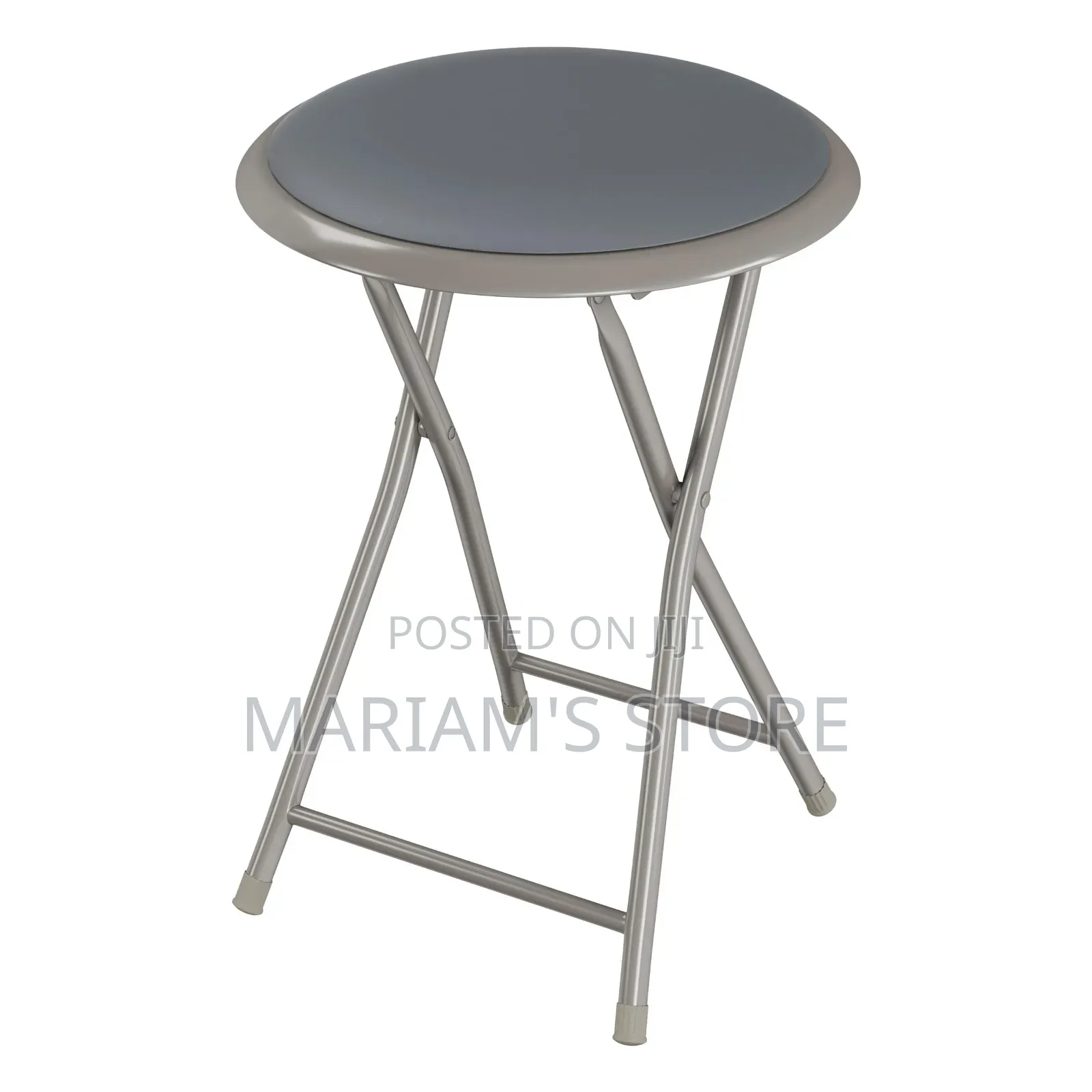 Metal Folding Stool by Lavish Home