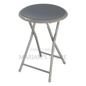 Metal Folding Stool by Lavish Home