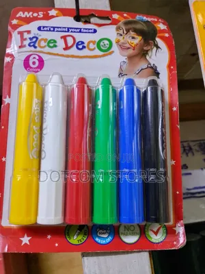 6pcs Amos Face Deco Crayons Set