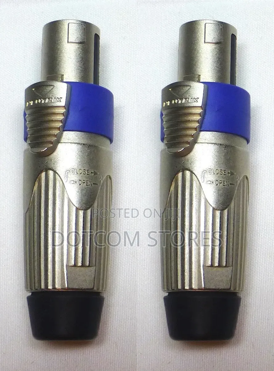 Two Genuine NEUTRIK NLT4FXX Female 4 Pole SpeakON Cable Connector