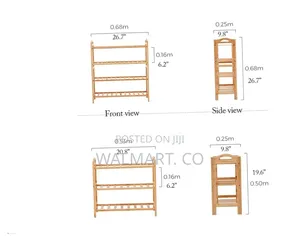 Simple Wooden Freestanding Shoe Rack Cabinet Corridor Shoe Shelf