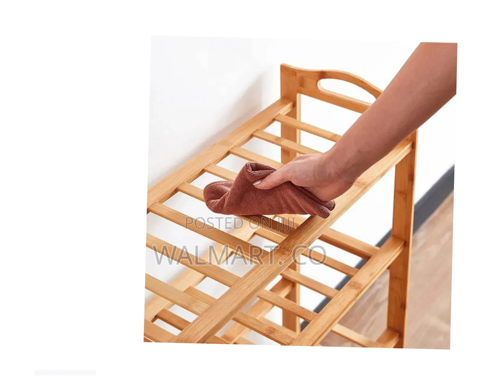 Simple Wooden Freestanding Shoe Rack Cabinet Corridor Shoe Shelf