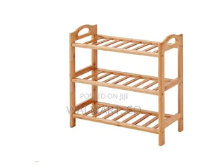Simple Wooden Freestanding Shoe Rack Cabinet Corridor Shoe Shelf
