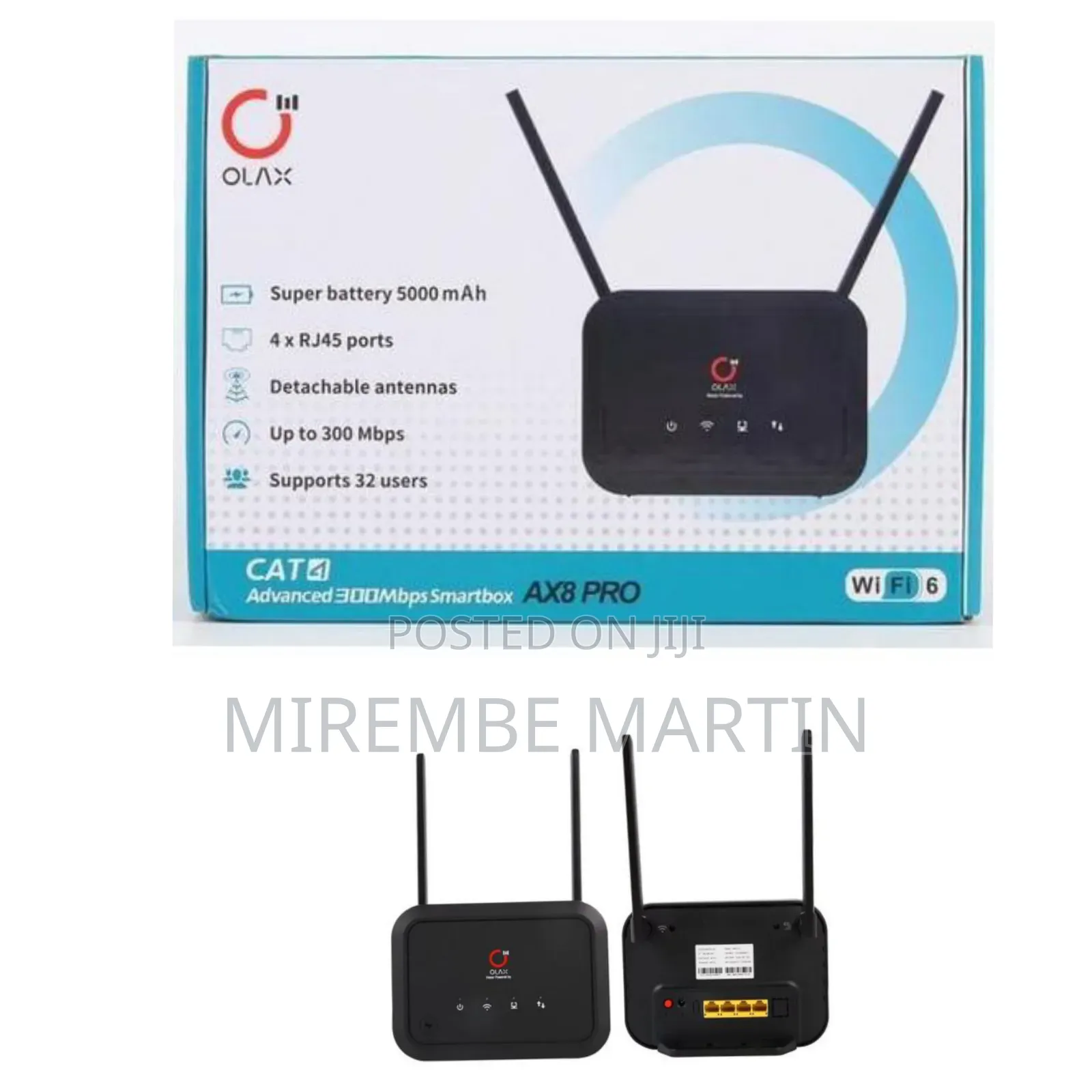 Olax AX8 PRO High-Speed Unlocked Wi-Fi 6 Router 2.4G Wireless